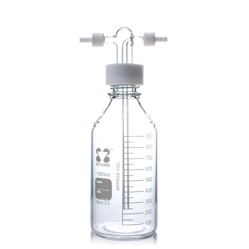 EHD33S01L,螺口缓冲瓶(四氟乙烯）,1000ml,GL45,Boro 3.3