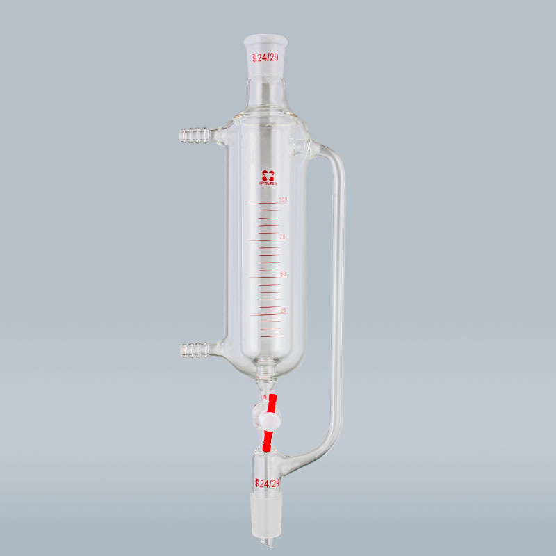 E-F6224100,夹套恒压滴液漏斗,100ml,24/29,带刻度