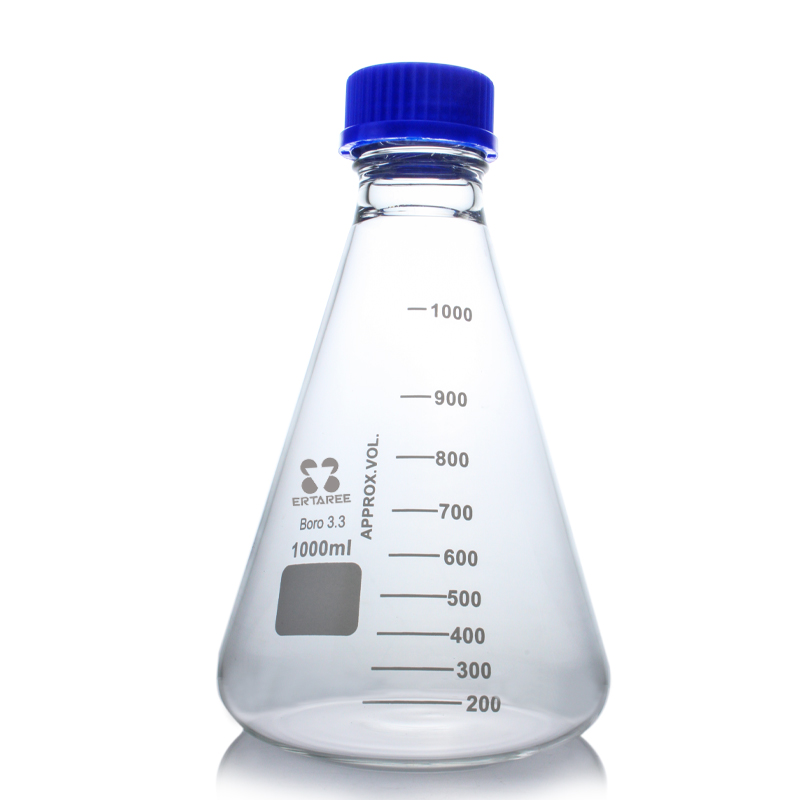 ESV21001L,螺口三角烧瓶,1000ml,GL45,高硼硅