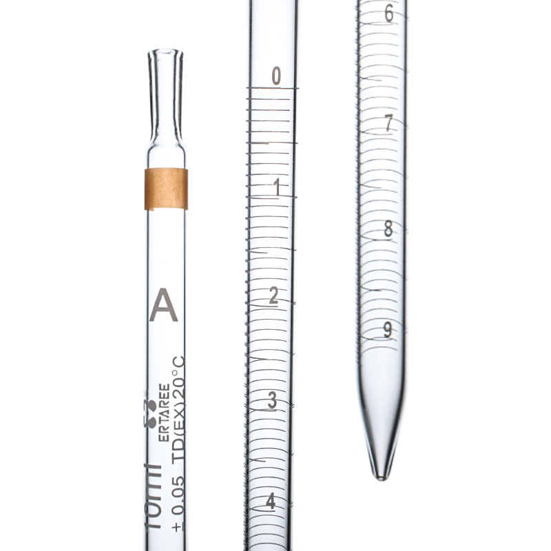 ESV123,刻度吸管,10ml,TD量出式,A级,Boro 3.3