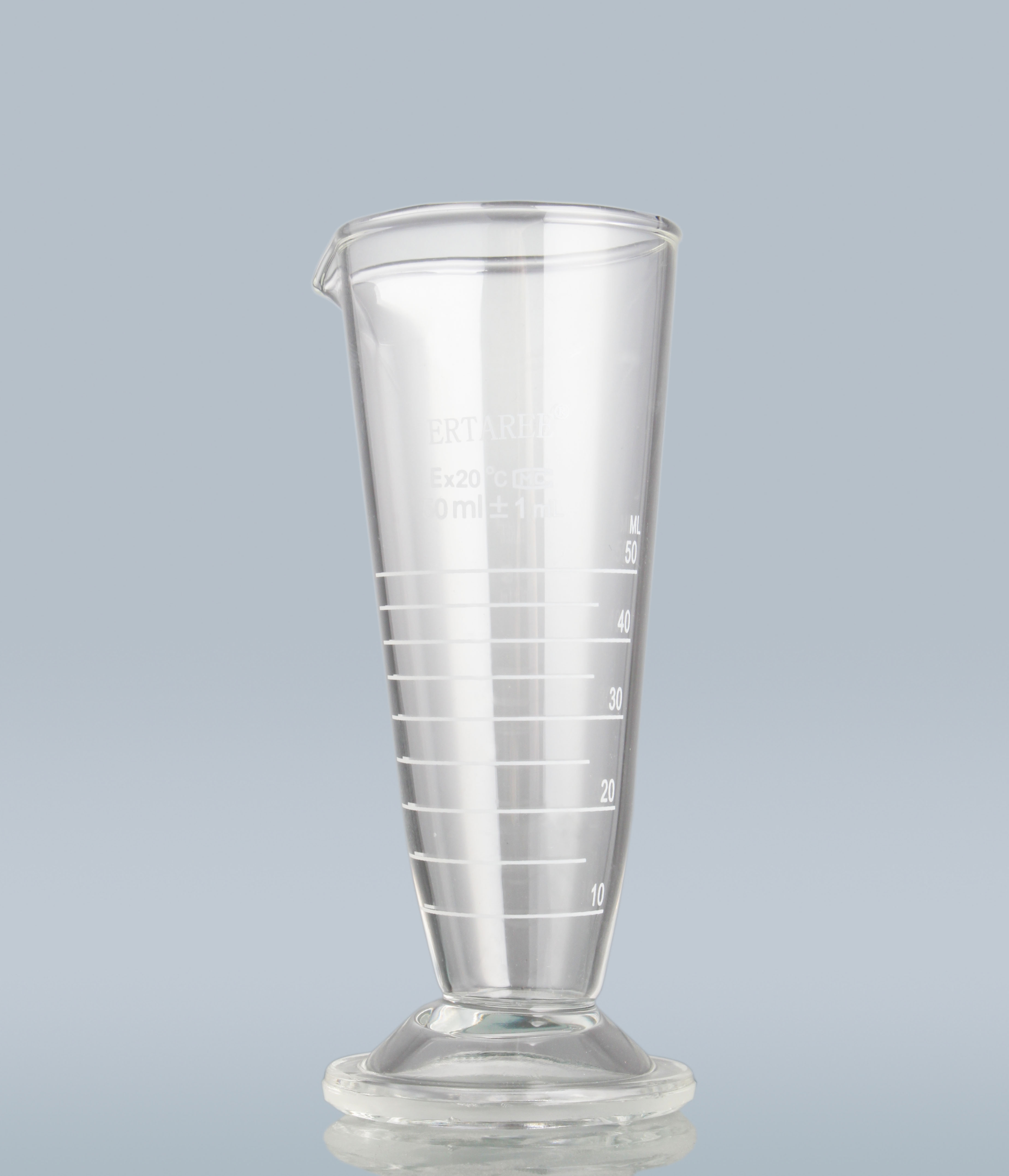 EHD2405100,圆底量杯,100ml,Boro 3.3