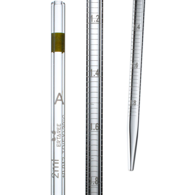 ESV121,刻度吸管,2ml,TD量出式,A级,Boro 3.3