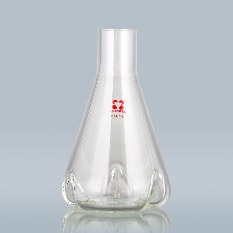 E1219250,挡板三角摇瓶,250ml,三凹,摇菌瓶,震荡瓶，具挡板锥形瓶