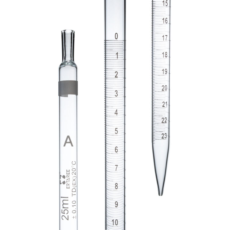 ESV125,刻度吸管,25ml,TD量出式,A级,Boro 3.3