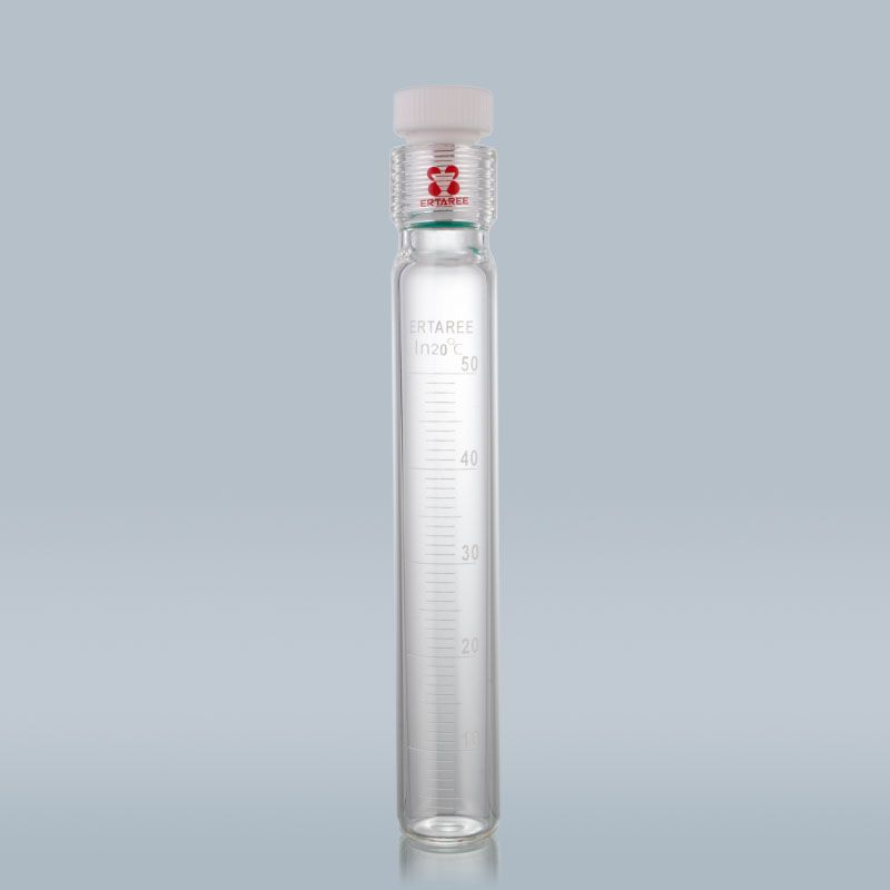 E0619050,螺口刻度比色管,50ml,螺纹口15#,平底