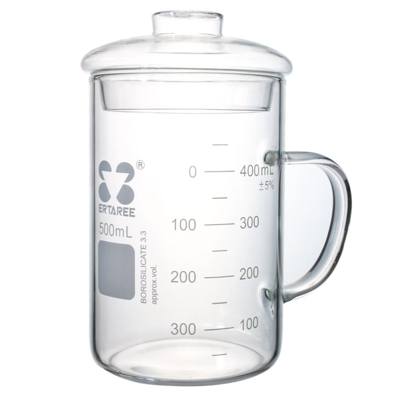 EHD2317500,带把烧杯,无嘴带盖,500ml，Boro 3.3