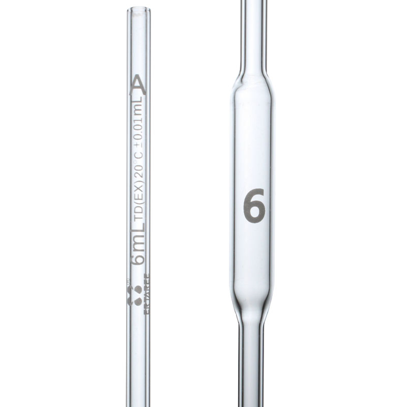 ESV1134,单标线移液管,6ml,A级,量出式,TD(EX),单环刻线