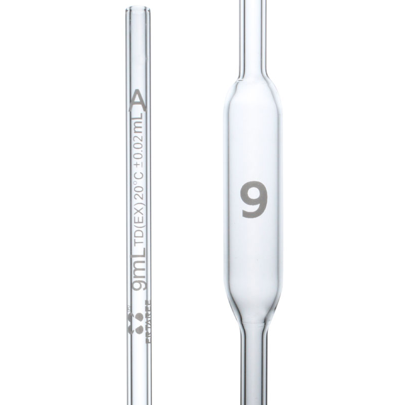 ESV1131,单标线移液管,9ml,A级,量出式,TD(EX),单环刻线